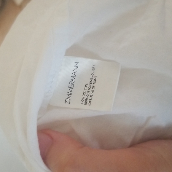 Zimmermann Mercer Fan High Low Skirt White Coastal Cowgirl b150 - Picture 8 of 8